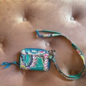 Vera Bradley Quilted Paisley Wallet with Lanyard